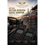 Le Moins Cher Renault Megane 3 Privilege Havuzlu Oto Paspası Kaymaz Taban Dayanıklı Enerji Krom - Siyah