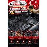 Le Moins Cher Renault Megane 4 2016-2021 Araca Özel 3D Kauçuk Havuzlu Oto Paspası - Siyah