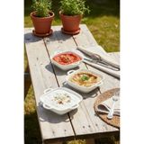 Le Paon 3'lü Porselen Kulplu Kare Sunum ve Meze Kasesi 15x12x3,5 cm – Şık Servis