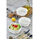Le Paon 3’lü Porselen Salata ve Servis Kasesi Seti 14,4x5,8 cm – Şık Tasarım - 14,4 x 5,8 cm