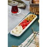 Le Paon Porselen Uzun Sunum ve Meze Tabağı 28x7,5 cm – Şık Servis