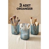 LE PARİS 3 Adet Makyaj Fırçası Ve Tarak Düzenleyici Çok Amaçlı Kozmetik Banyo Düzenleme Kutusu Organizer Seti