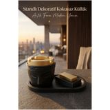 LE PARİS Premium Standlı Dekoratif Kokusuz Küllük | Organizer Tepsi | Hediyelik Tasarım