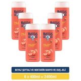 Le Petit Marseillais 6x400 ml Beyaz Şeftali ve Nektarin Duş Jeli