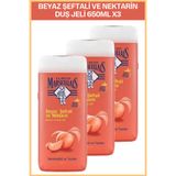 Le Petit Marseillais Beyaz Şeftali ve Nektarin 3x650 ml Duş jeli
