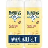 Le Petit Marseillais Duş Jeli 2'li 400 ml Vanilya Süt Nemlendirici 2'li Ekonomik Paket - 2 Adet