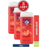 Le Petit Marseillais Duş Jeli Akdeniz Çileği 400 Ml 3 Adet
