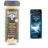 le petit marseillais duş jeli men serisi zencefil & akdeniz selvisi (400 ml) ve le petit marseillais duş jeli men serisi mineral ve sedir ağacı (400 ml)