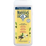Le Petit Marseillais Le Petıt Marseıllaıs Vanilya Sütlü Duş Jeli 650 ml - Nemlendirici ve Besleyici 2'li Ekonomik Paket - 2 Adet