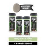 Le Petit Marseillais LPM Men Ardıç Ağacı ve Füjer Duş Jeli 400 ml x4 + Lif
