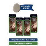 Le Petit Marseillais Men 4x400 ml Ardıç Ağacı ve Füjer Duş Jeli + Lif