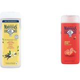 Le Petit Marseillais Organik Vanilya Sütü Duş Jeli (400 ml) ve Le Petit Marseillais Duş Jeli Organik Akdeniz Çileği (400 ml)