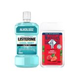 Le Petit Marseillais Petit Marseillais Duş Jeli Akdeniz Çileği 250 ml + Mint Ağız Bakım Suyu Hafif Tat 250 ml