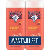Le Petit Marseillais Şeftali Duş Jeli 2X400 ml Nemlendirici ve Tazeleyici 2'li Ekonomik Paket - 2 Adet