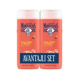 Le Petit Marseillais Şeftali Duş Jeli 2X400 ml Nemlendirici ve Tazeleyici 3'li Ekonomik Paket - 3 Adet