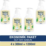 Le Petit Marseillais Sıvı Sabun Süt 4×300 ml Ekonomik Paket ile Cildinizi Besleyin