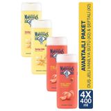 Le Petit Marseillais Vanilya Sütü 2x400 ml Duş Jeli + Beyaz Şeftali Nektarin 2x400 ml Duş Jeli