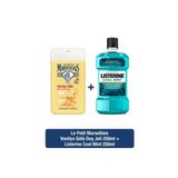 Le Petit Marseillais Vanilya Sütü Aromalı Nemlendirici Tüm Ciltler İçin Kalıcı Kokulu Duş Jeli 400 ml + Listerine 250 ml