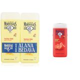 Le Petit Marseillais Vanilya Sütü Duş Jeli (2 x 400ml) ve Le Petit Marseillais Duş Jeli Akdeniz Çileği (650 ml)