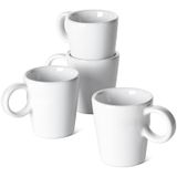 LE TAUCI Espresso Bardakları, Espresso için 3 oz Seramik Espresso Kupaları, Espresso Makinesi ve Kahve Makinesi için Mükemmel Mini Kahve Fincanı, 4'lü Set, Beyaz