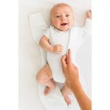 Le Touche Bebek Kundak - Eldiven Manşetli Uyku Tulumu & Kolları Yukarı Kundak (0-3 Ay, 3-6 Ay, 6-9 Ay) - Beyaz - 6 - 9 Ay