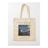 Le Vion Van Gogh Yıldızlı Gece - Ham Bez Omuz Çantası