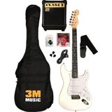 Lea Elektro Gitar Seti (Amfi Dahil Tam Set) Beyaz Renk ile Akustik Performans İçin Tasarlandı