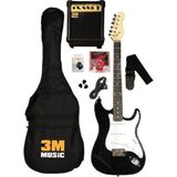 Lea Elektro Gitar Seti (Amfi Dahil Tam Set) - Siyah