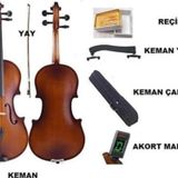Lea Keman Eğitim Seti 4/4 Tam Boy Mat Keman 3M Music
