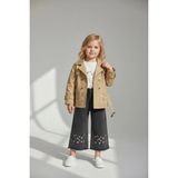 Lea Kids Kız Çocuk Bayramlık 3lü Trençkotlu Pantalon Badi Takım - 6 Yaş - Bej