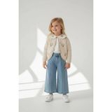 Lea Kids Kız Çocuk Bayramlık Kot Hırka Gömlek Takım Trend - 3 Yaş - Bej
