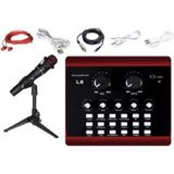 Lea L-5800 Model Fonksiyonel Ses Kartlı Condanser Stüdyo ve Canlı Yayın Mikrofon Seti