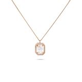 Lea Zirkon Taşlı Rose Gold Kaplama Kadın Pirinç Kolye