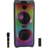 Leader LP-8100 8 Incx2 RGB Taşınabilir Ses Sistemi 1000W Güç Özellikleri ile Dayanıklı Tasarım