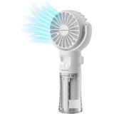 Leaf Shop El Tipi Sulu Buharlı Fan Şarjlı Vantilatör Mini Masaüstü El Fan Taşınabilir 3 Kademeli USB Pervane