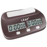 Leap Satranç Saati Dijital Satranç Zamanlayıcı, Profesyonel Masa Oyunları İçin, Alarm Fonksiyonlu Zamanlayıcı (Resmi Mağaza) Kahverengimsi K