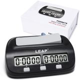 LEAP Satranç saati dijital satranç zamanlayıcı, profesyonel masa oyunları için, alarm fonksiyonlu zamanlayıcı, siyah (resmi mağaza)
