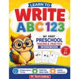 Learn to Write ABC 123: My First Preschool Tracing & Practice Workbook: Animal Adventure – Black & White Edition: STEAM-Inspired Activities for Early ... to Write: ABC 123 Animal Adventure Series)