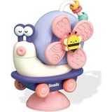 Learning Fun 3in1 Vantuzlu Duyusal Eğitici Oyuncak Salyangoz Mama Sandalyesi Oyuncağı Çıngıraklı