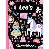 Lea's Sketchbook: Personalized Unicorn Journal with Blank Pages – Drawing & Doodling Book for Creative Girls and Kids