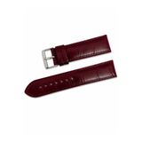 Leather Class Bordo Krokodil Desenli %100 Deri Saat Kayışı | 16 mm Ölçülerinde