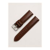 Leather Class Kahverengi Düz Hakiki Deri Saat Kayışı / Kordonu | 20 mm | El Yapımı