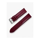 Leather Class Özel Üretim Floater Bordo Deri Saat Kayışı | 22 mm Ölçülerinde