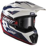 Leatt Adv 7.5 Beyaz Mavi Motosiklet Kaskı - 2XL