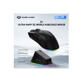 Leaven Dark Alien X1 Kablosuz 3 Modlu Oyuncu Mouse- 59 Gram 400 Mah Batarya- Makrolu