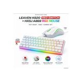 Leaven K-620 Type-c Kablolu red switch Hot Swap Mekanik Klavye+ HXSJ A 869 Kablolu Oyuncu Mouse