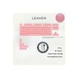Leaven Klavye Tuş Takımı -Pbt Çift Baskı Keycap Seti- Çizgi Desenli 97 Tuşlu - Pembe Tuş Takımı