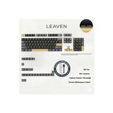 Leaven MEKANİK KLAVE- PBT ÇİFT BASKI KEYCAP SETİ GRİ SİYAH- KREM 128 TUŞLU KEYCAP