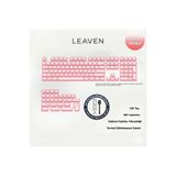 Leaven MEKANİK KLAVYE CRYSTAL JELLY KEYCAPS -136 TUŞLU KRİSTAL Jelly YARI SAYDAM OEM PROFİL PEMBE TUŞ TAKIMI