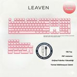 Leaven Mekanik Klavye Keycap -136 Tuşlu Kristal Yarı Saydam Pembe Tuş Takımı